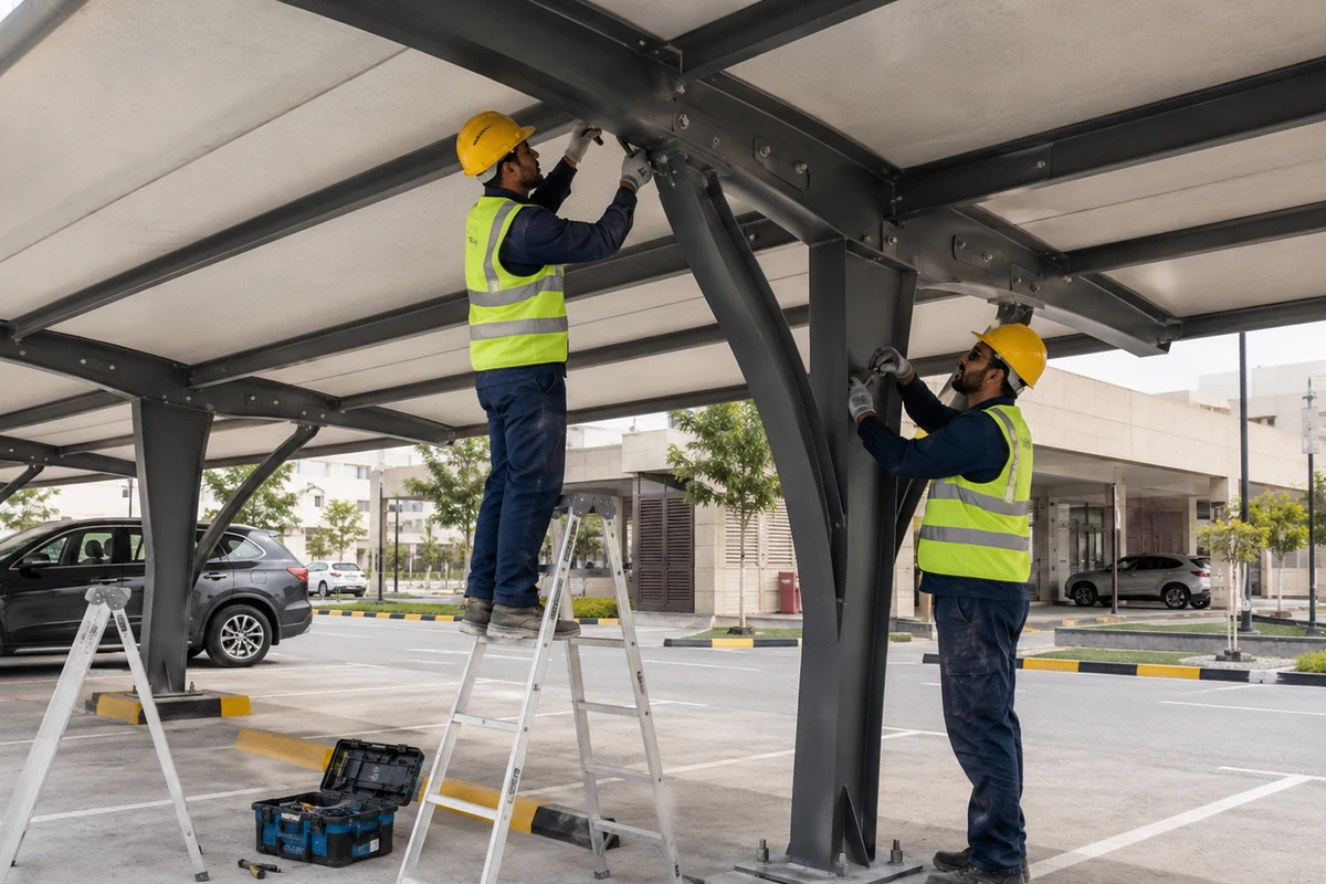 Car Parking Shed Maintenance in Qatar featured gallery image