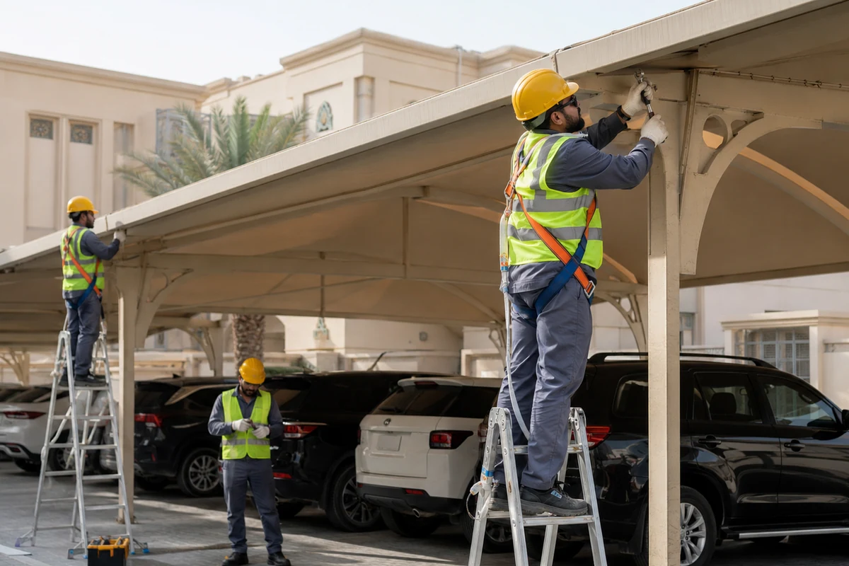 Car Parking Shed Maintenance in Qatar gallery image 2