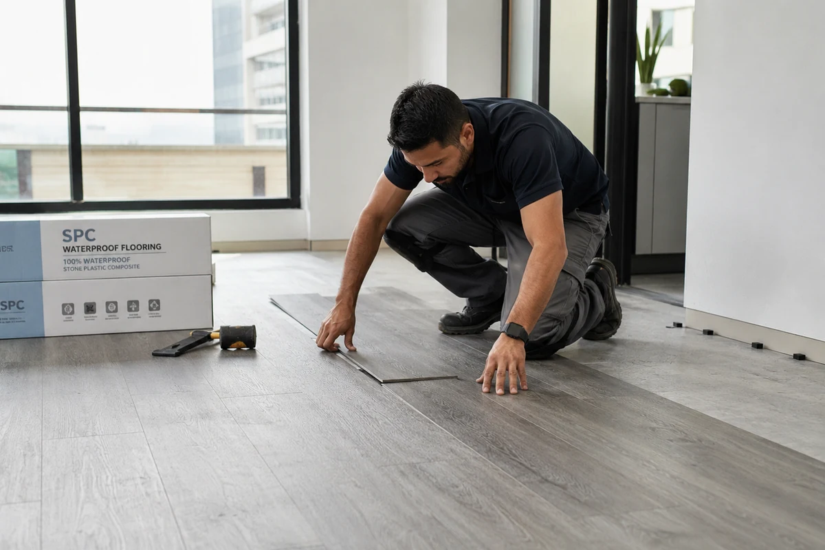 SPC Waterproof Flooring in Qatar featured gallery image