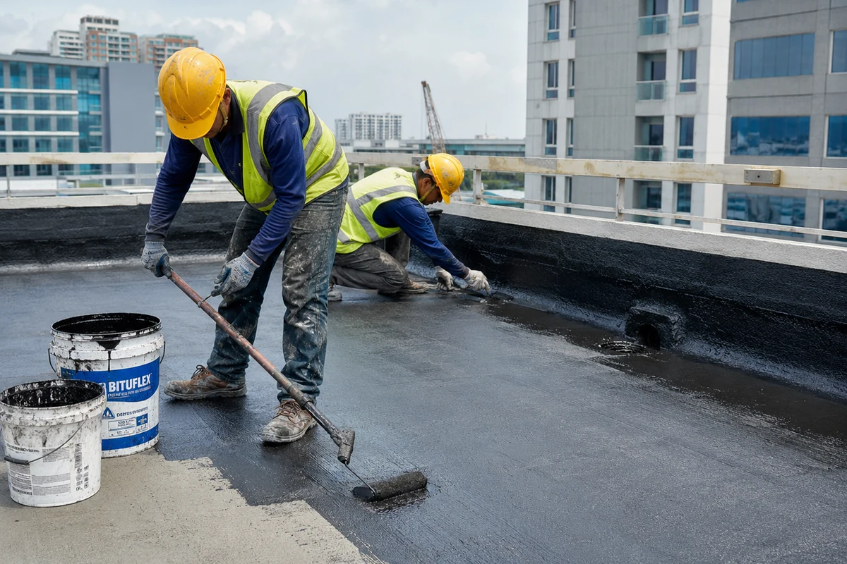 Roof Waterproofing Works in Qatar