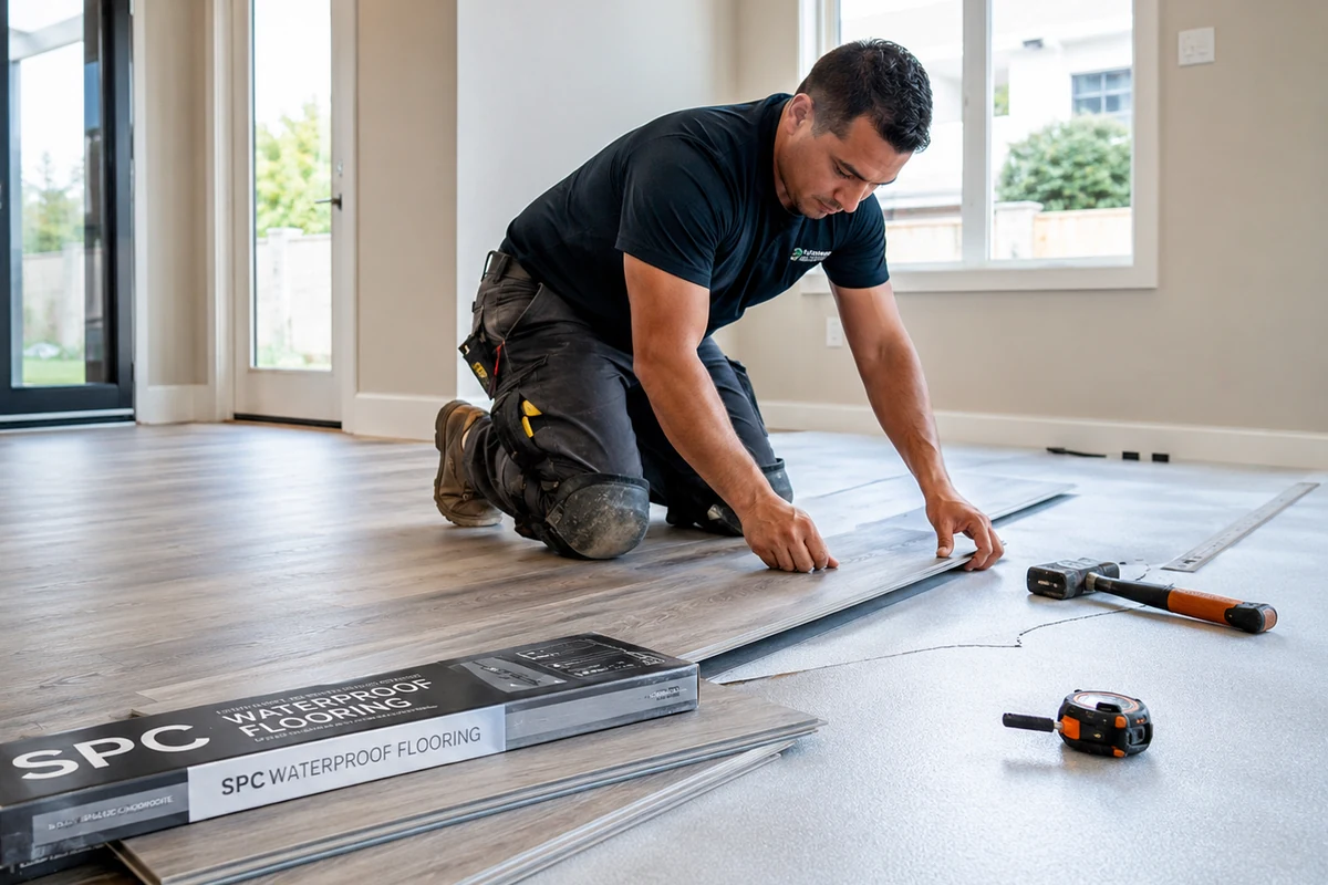 SPC Waterproof Flooring in Qatar